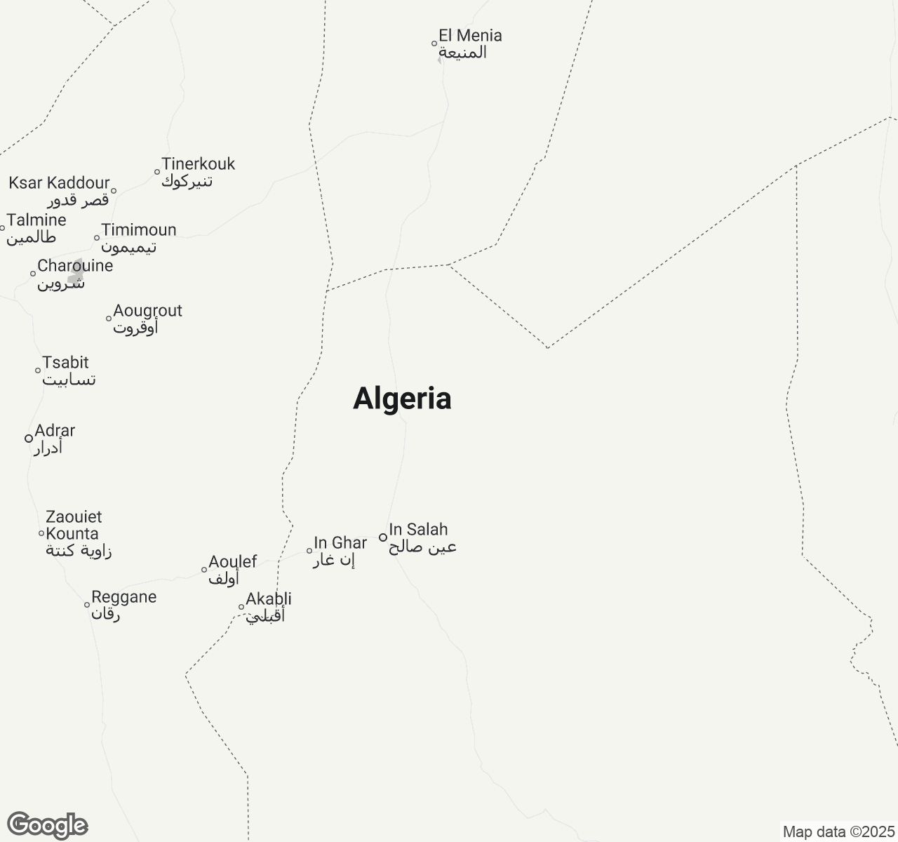 Map of Algeria